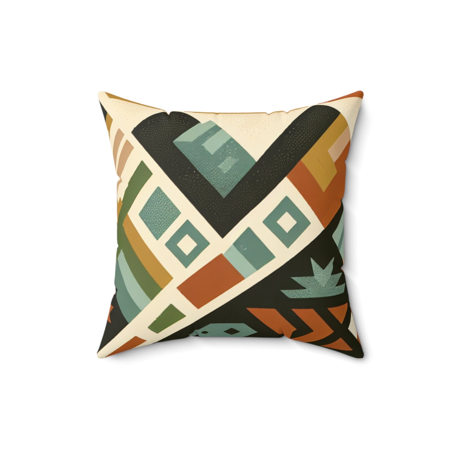 Terracotta Sunburst Pillow- Throw Pillow