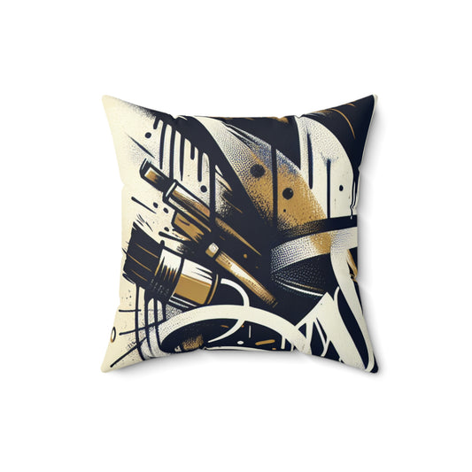 Kingly Splatter- Throw Pillow