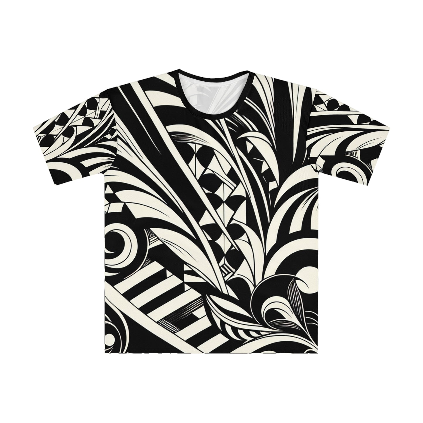 YVES TEE: Bold Black & White Men's T-shirt