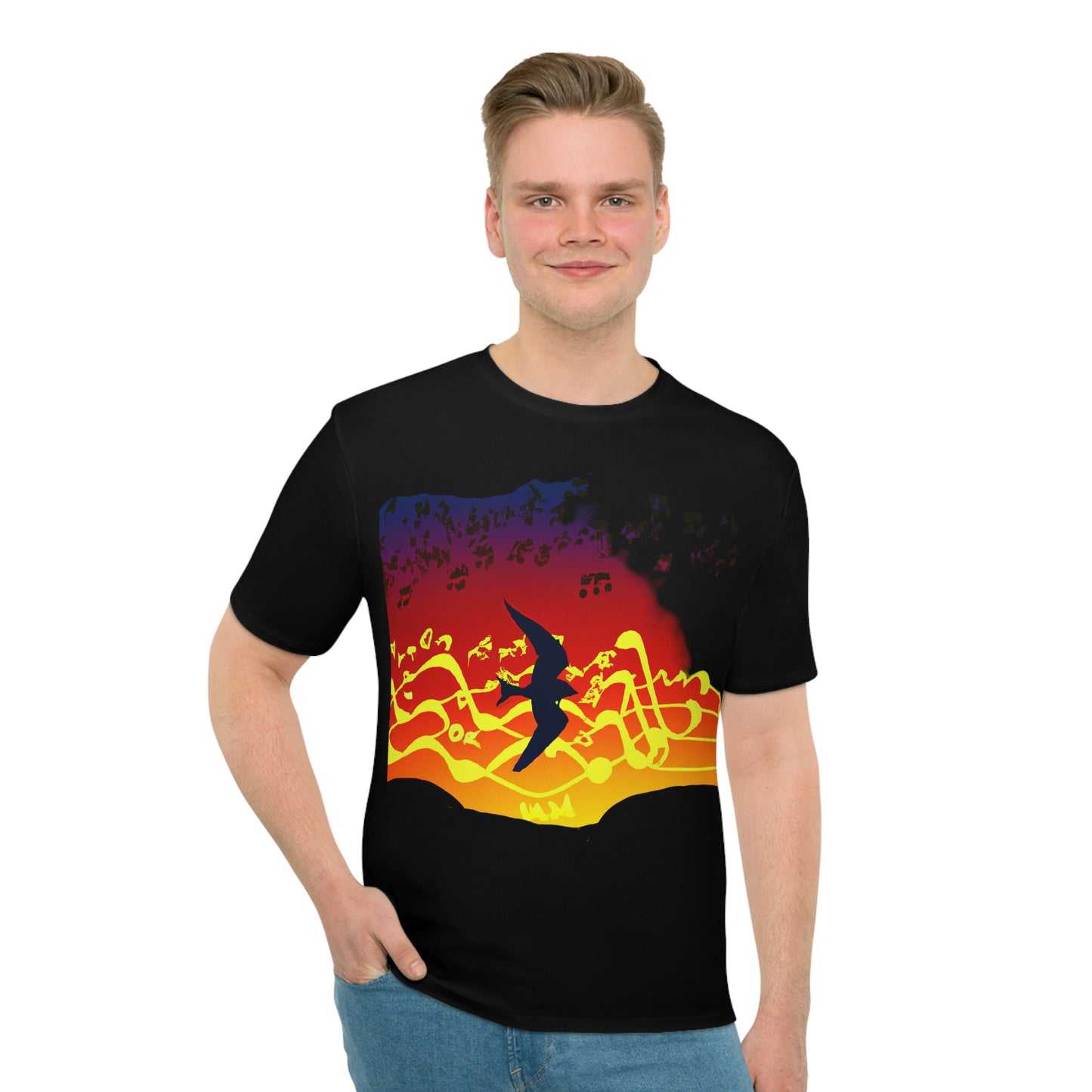 The Mystic Sounds Of Ambient Synths Men's Black T-Shirt