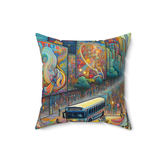 A World of Radiant Artistry- Throw Pillow