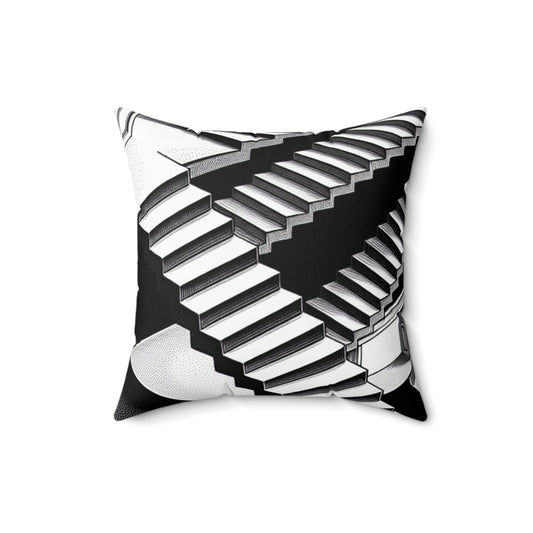 Escape the Stairwell Throw Pillow