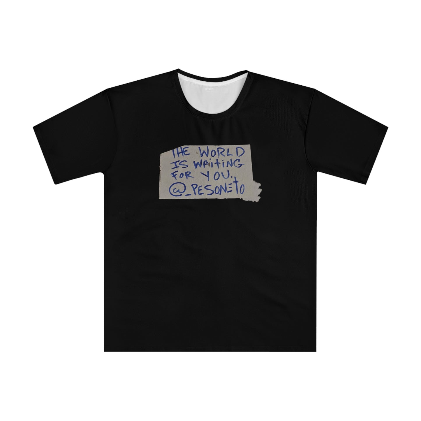 Heartfelt Mantra Men's Black T-shirt