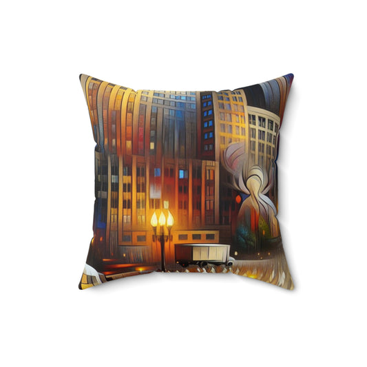 A World Awash with Color and Life- Throw Pillow