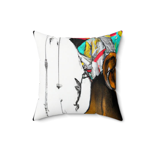 "Crimson City Chaos"- Throw Pillow