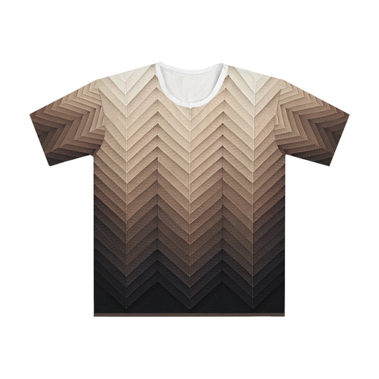 Neutral Shadow Herringbone - Men's T-shirt