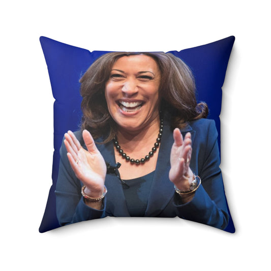 Clapping Kamala Throw Pillow