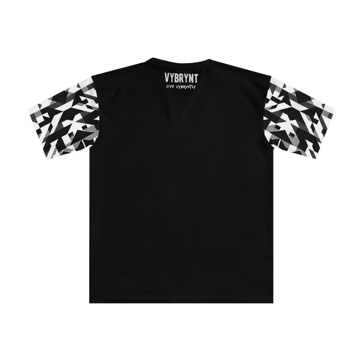 Twill Weave Houndstooth Men's Black T-shirt