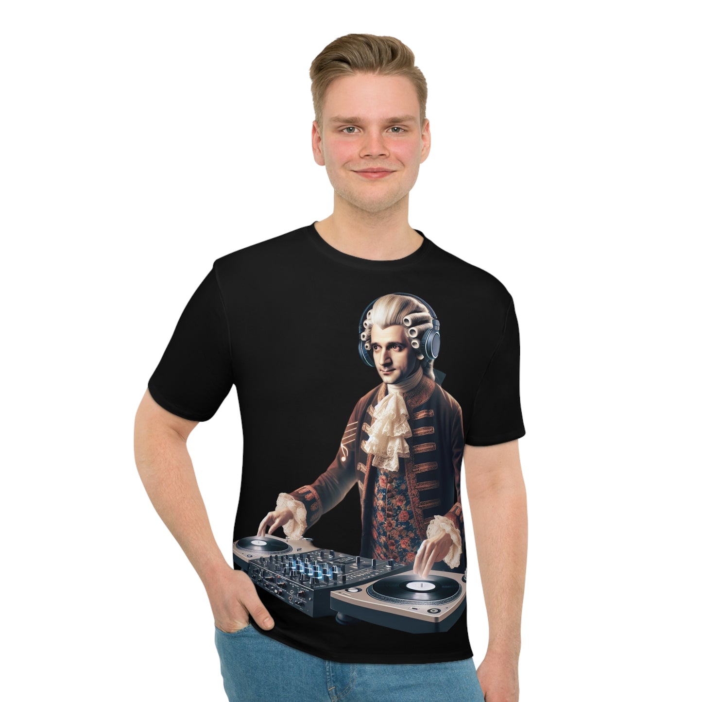 Mozart's Groove Men's Black T-shirt