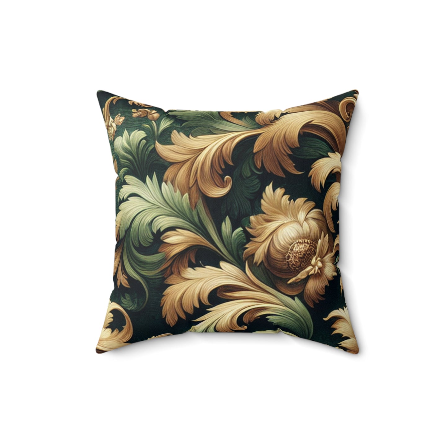 "Jeweled Garden Splendor" Throw Pillow