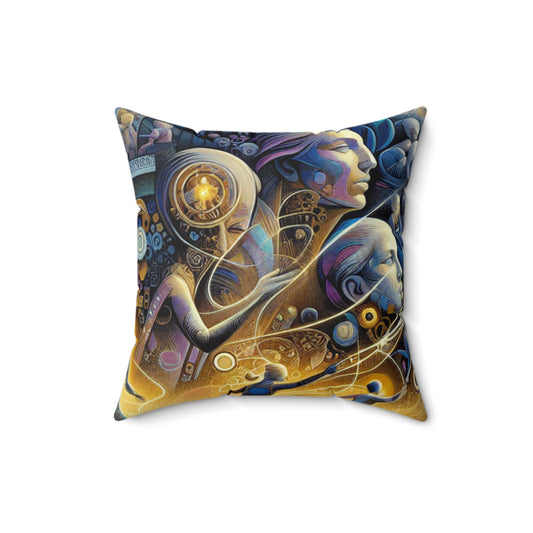 A Chorus of Colors & Figures- Throw Pillow