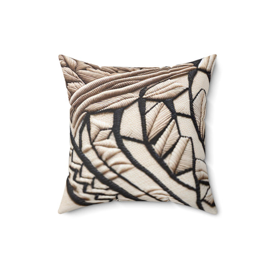 Architectural Sashiko - Throw Pillow