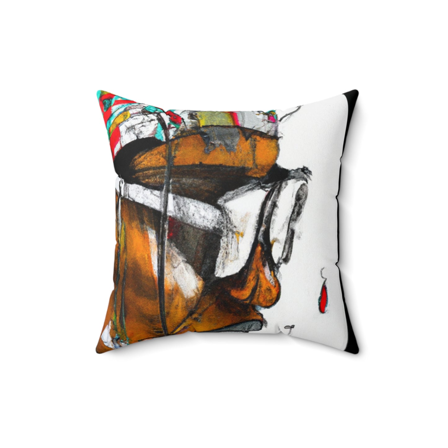 "Crimson City Chaos"- Throw Pillow