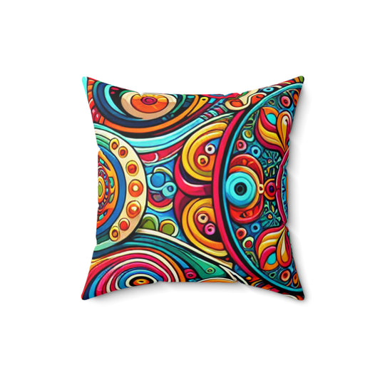 Psychedelic Mola Galaxies- Throw Pillow