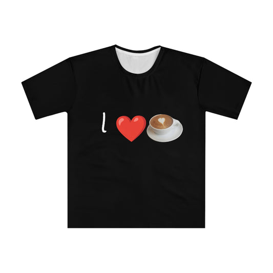 Coffee Love Men's Black T-shirt