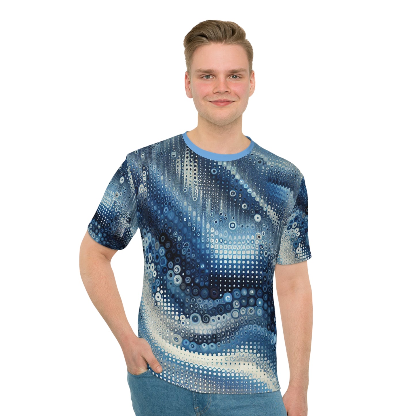 Blue Bohemian Waves Men's T-shirt