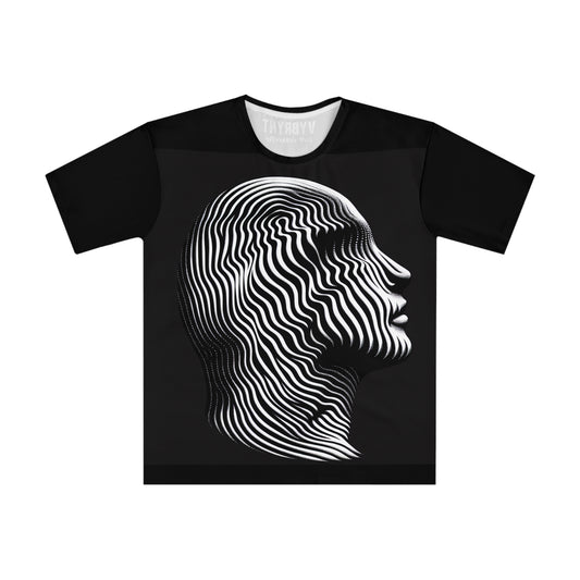Op-trix: Shapes in Motion Men's Black T-shirt